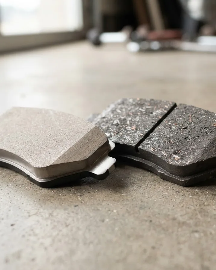 Close-up illustrating what each pad is made of