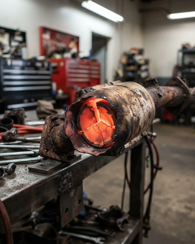 Detail view of how Fast a Blinking Light Destroys Your Catalytic Converter