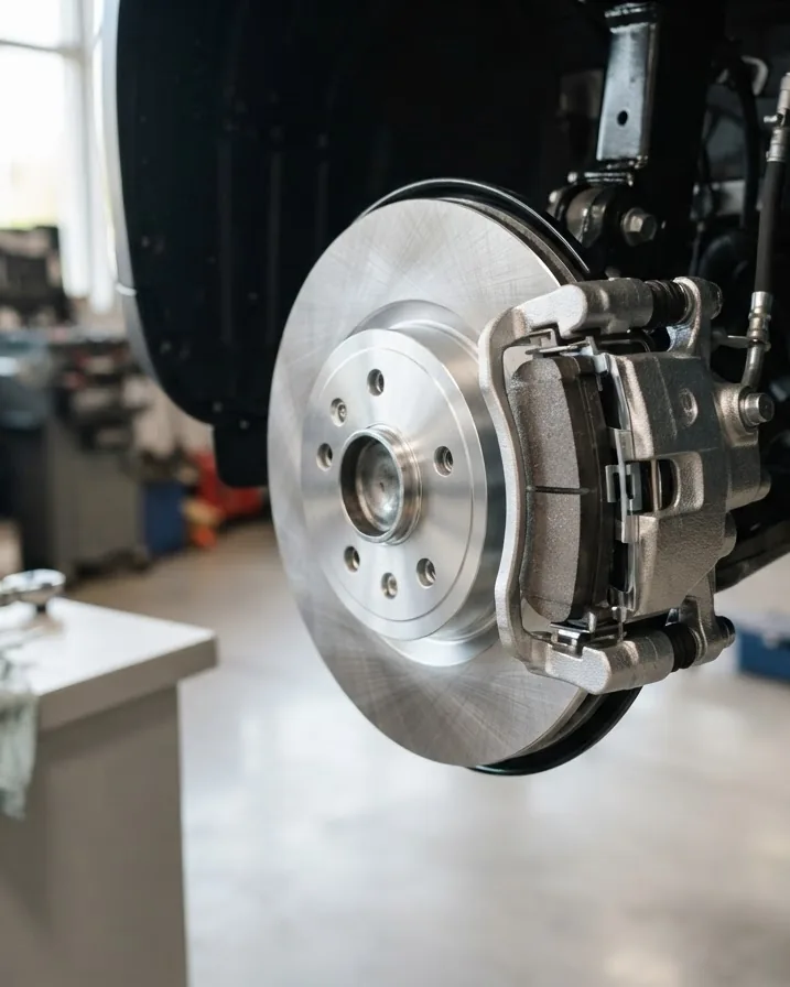Detail view of professional shop time, axle by axle