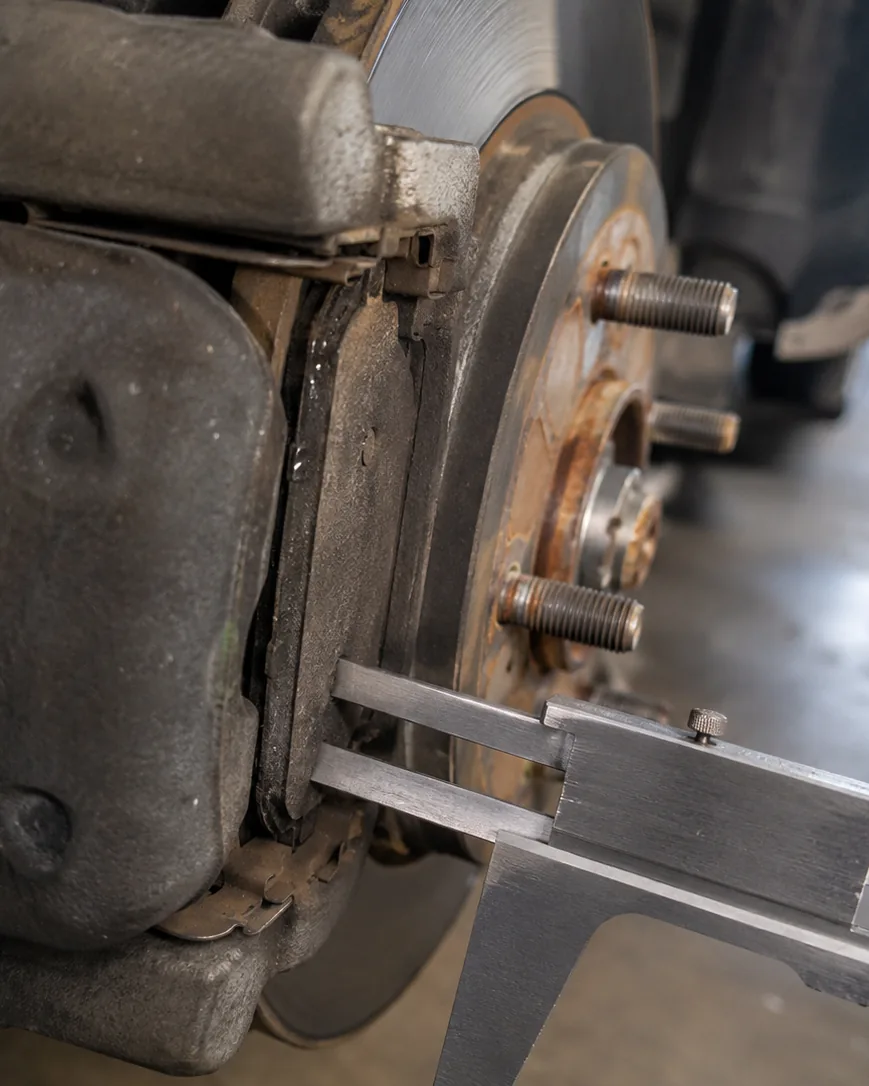 Detail view of the millimeter threshold that beats mileage every time